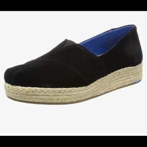 TOMS Alpargata platform espadrille size 8